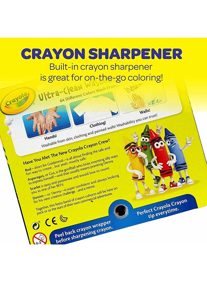 Ultra-Clean Washable Crayons - 64 Pcs