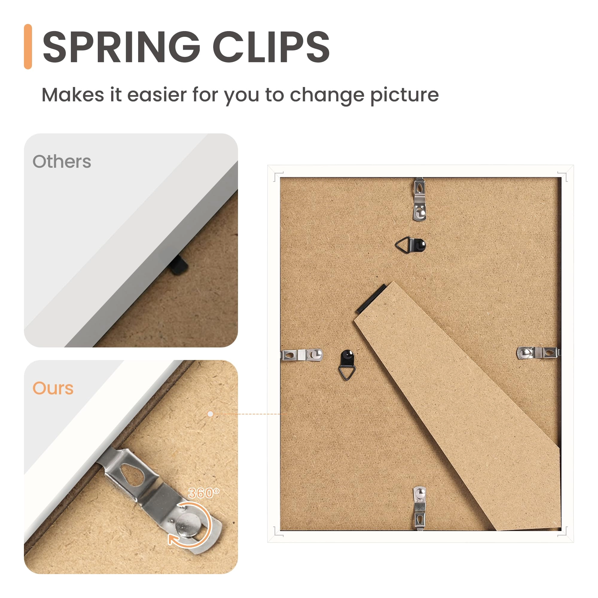 10 Pack Picture Frames - 8x10, 5x7, 4x6