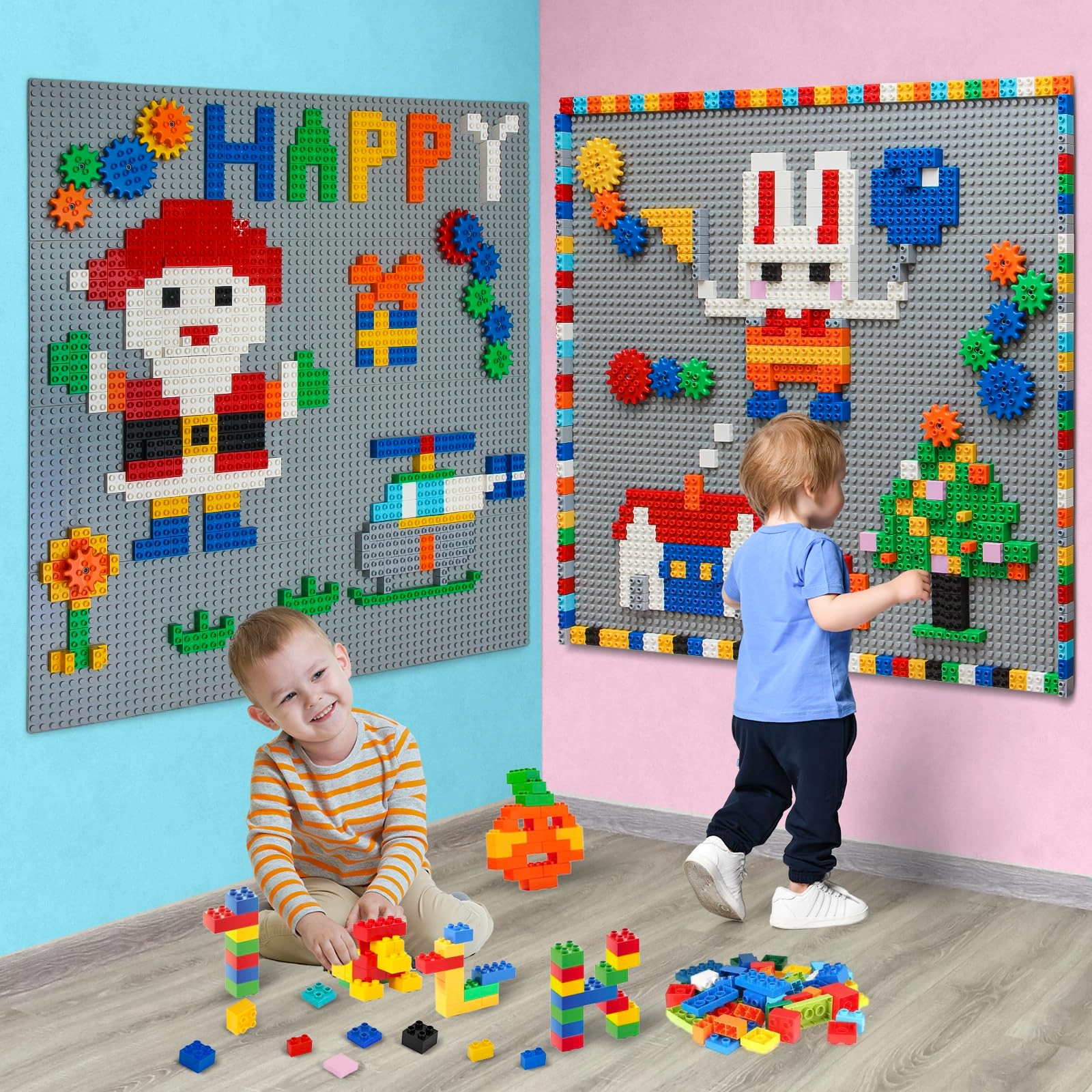 Customize Building Block Wall - 470+ pcs