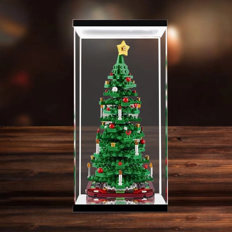 Clear Acrylic Display Case - for 40573 Wood Bottom+Background 1