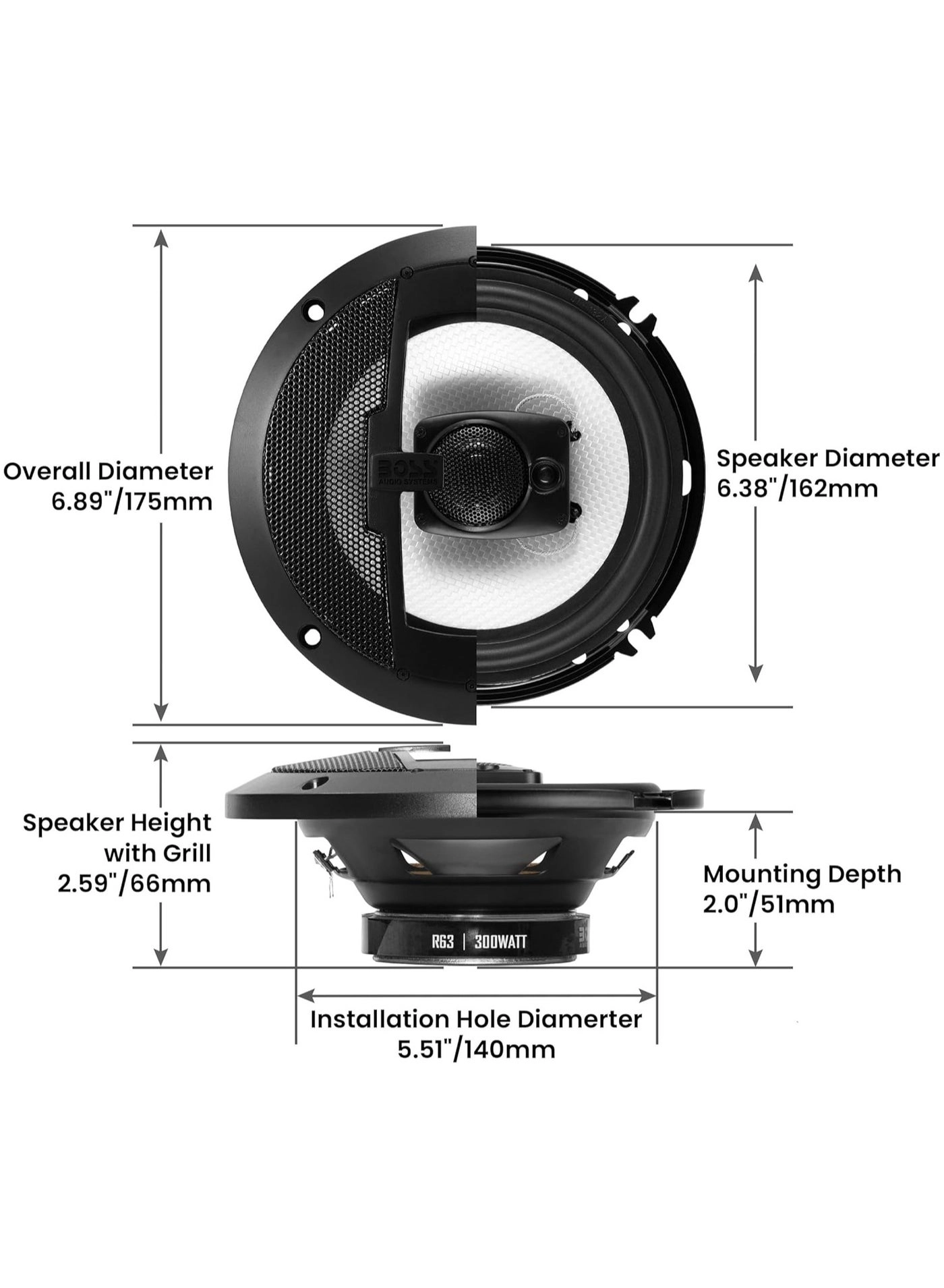 R63 - 6.5 inch 3 Way
