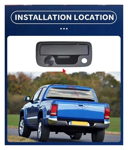 Pickup Tailgate Handle Reverse Camera - Night Vision Wire AHD 1080P