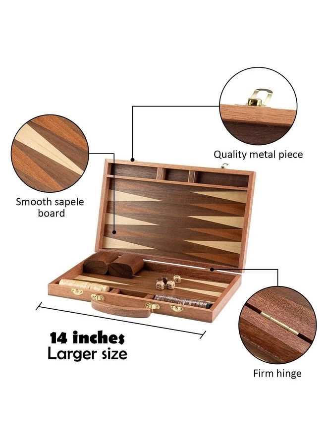 Backgammon - Sapele Wood Portable