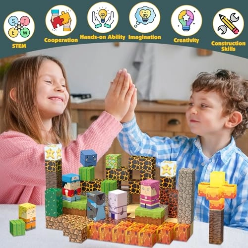 Magnetic Building Blocks - 200 pcs
