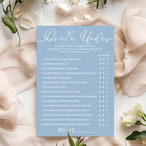 Bridal Shower Games Cards - Adult 25