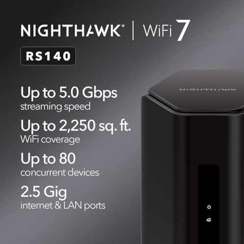 RS140 - 5000Mbps WiFi 7 <topwi-fistandard>, <wlandatatransferratemax>