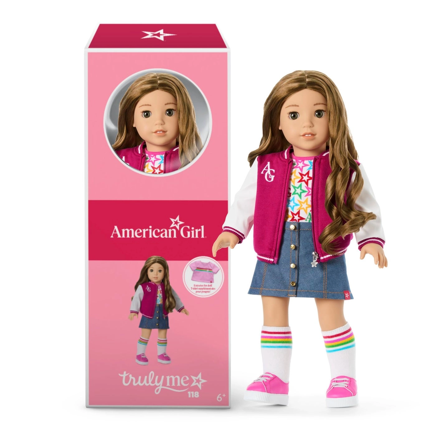 American Girl Truly Me - 18-inch Tan Skin Wavy Dark-Brown Hair Ages 6+