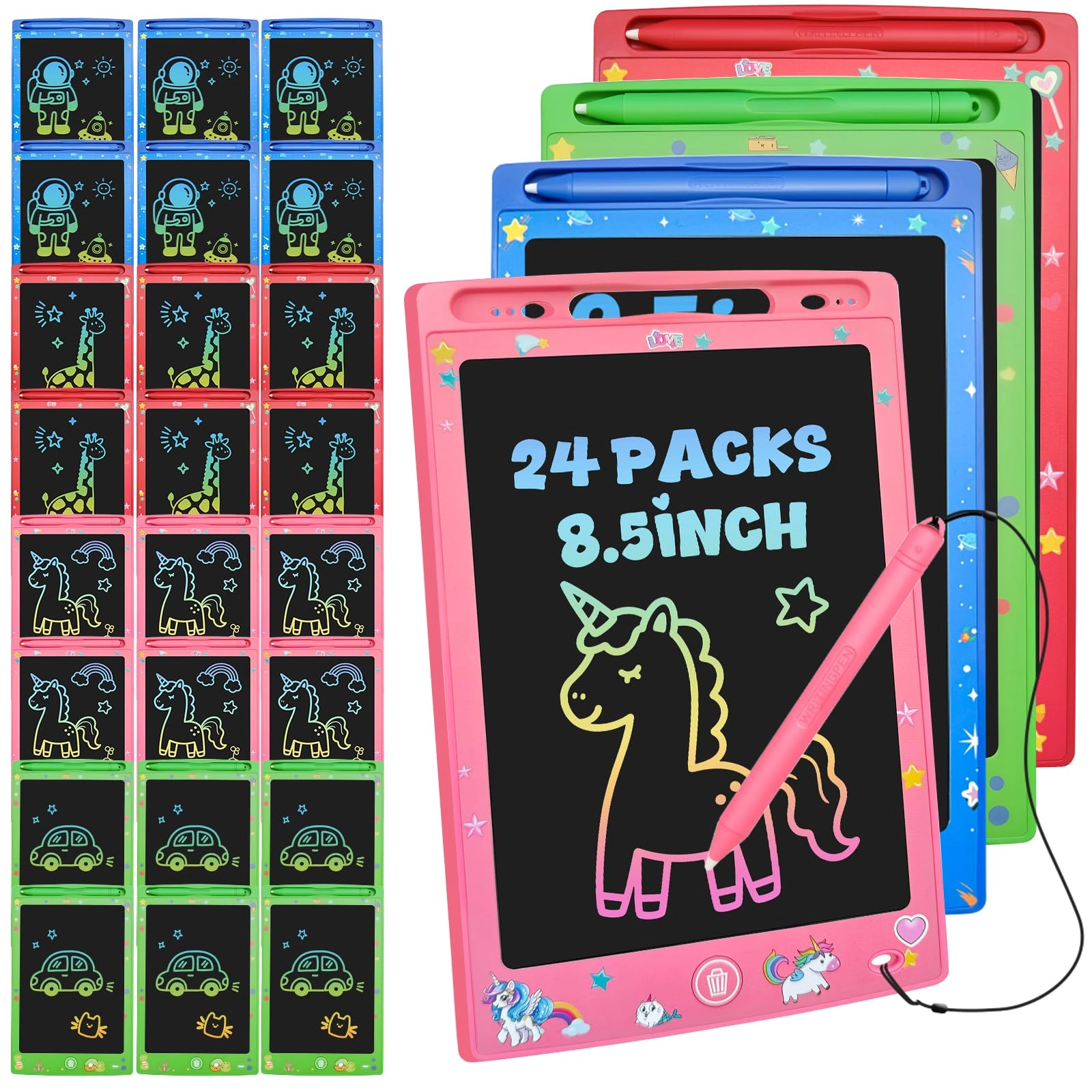 Glochin LCD Writing Tablet - 3 years and up 24 pieces