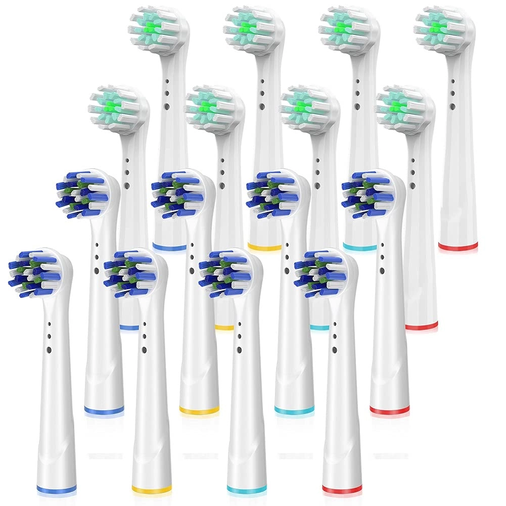 TINGOX Replacement Toothbrush Heads - 16 Pack Precision Clean