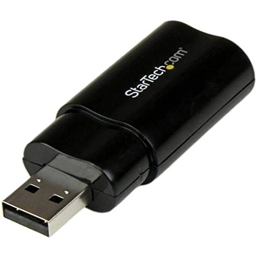 USB Sound Card - 3.5mm Audio Adapter Black