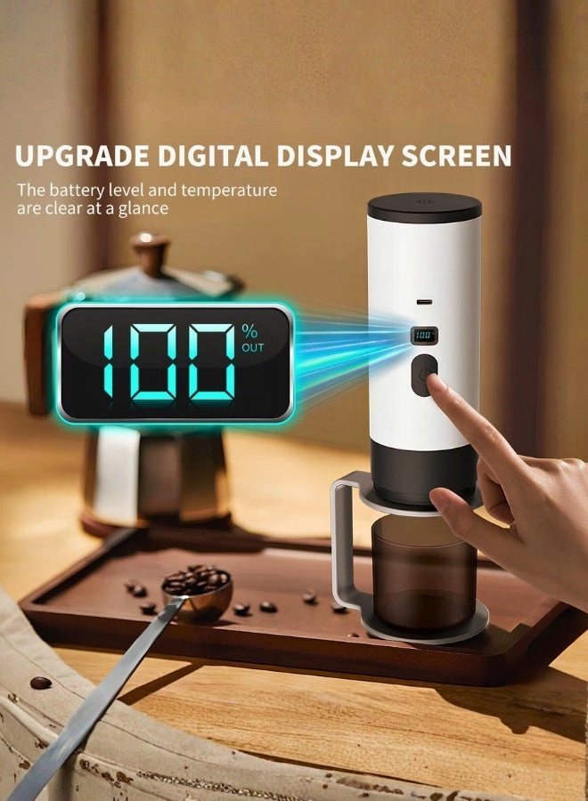 Portable Self-Heating Coffee Maker - Wireless Fast Brewing LCD Display 50 Cups Capacity