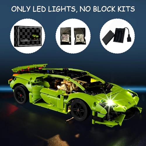 LED Light Kit for LEGO Huracán Tecnica 42161 Building Set