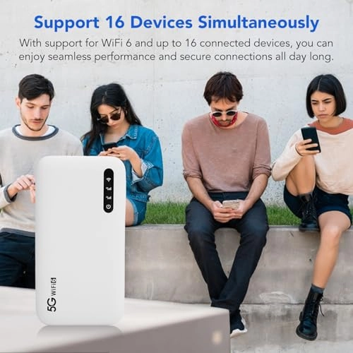 WiFi6 Mobile Hotspot - 5G 2.77 Gbps