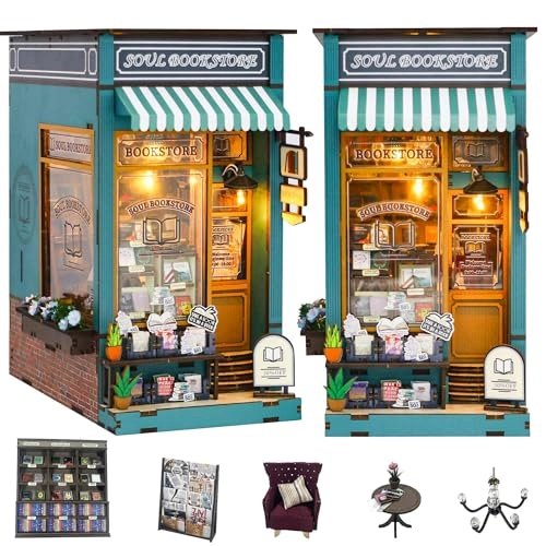 Book Nook Miniature Kit - Soul Bookstore 1:12