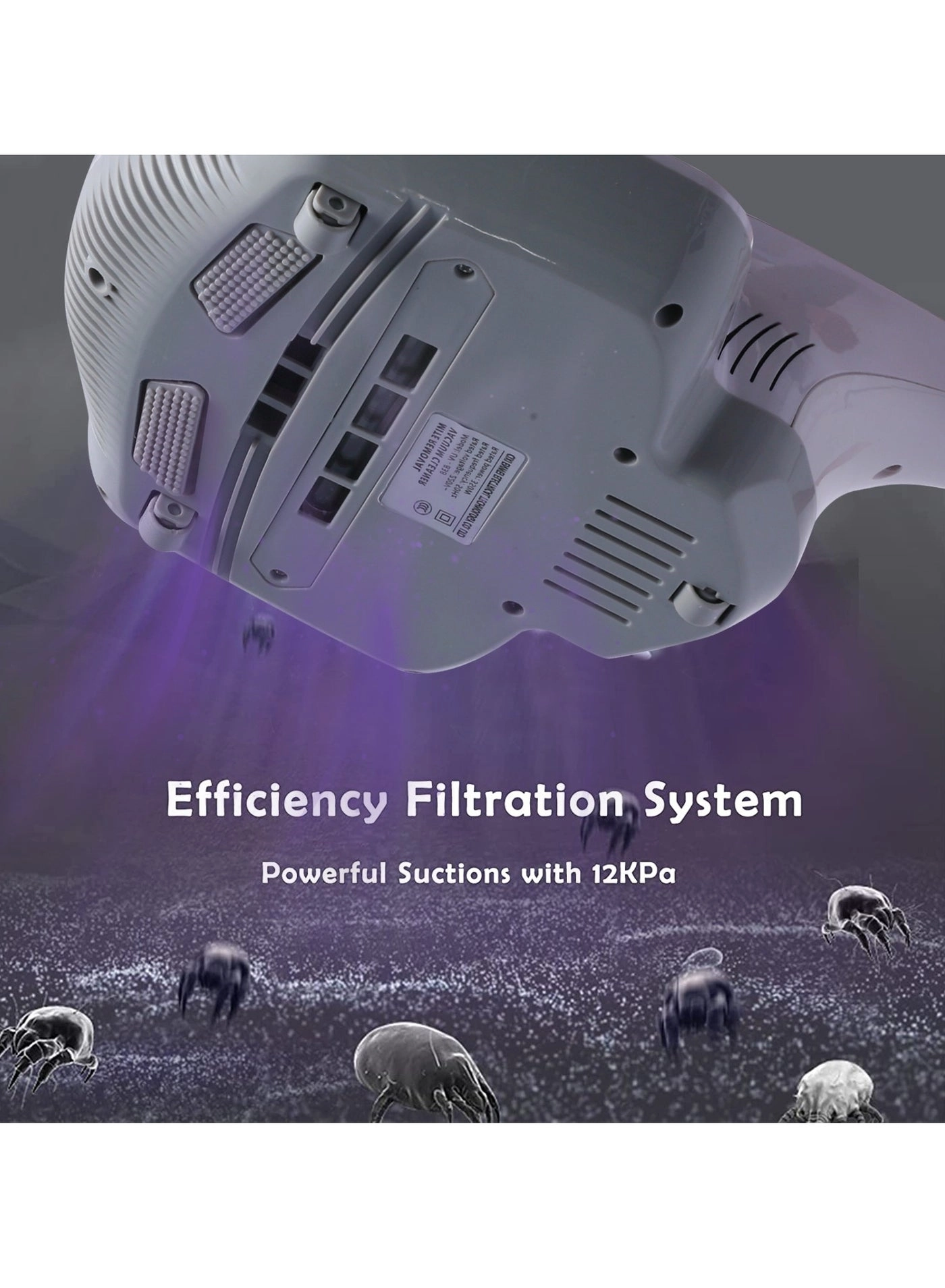 Mattress Vacuum Cleaner - Handheld UV Powerful Suction