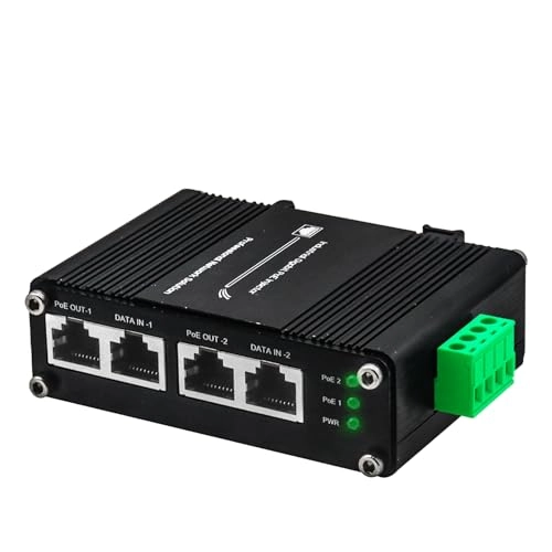 ZP-INJ302 - 12~48VDC 60W 2 IEEE802.3af/at 10/100/1000Base-TX