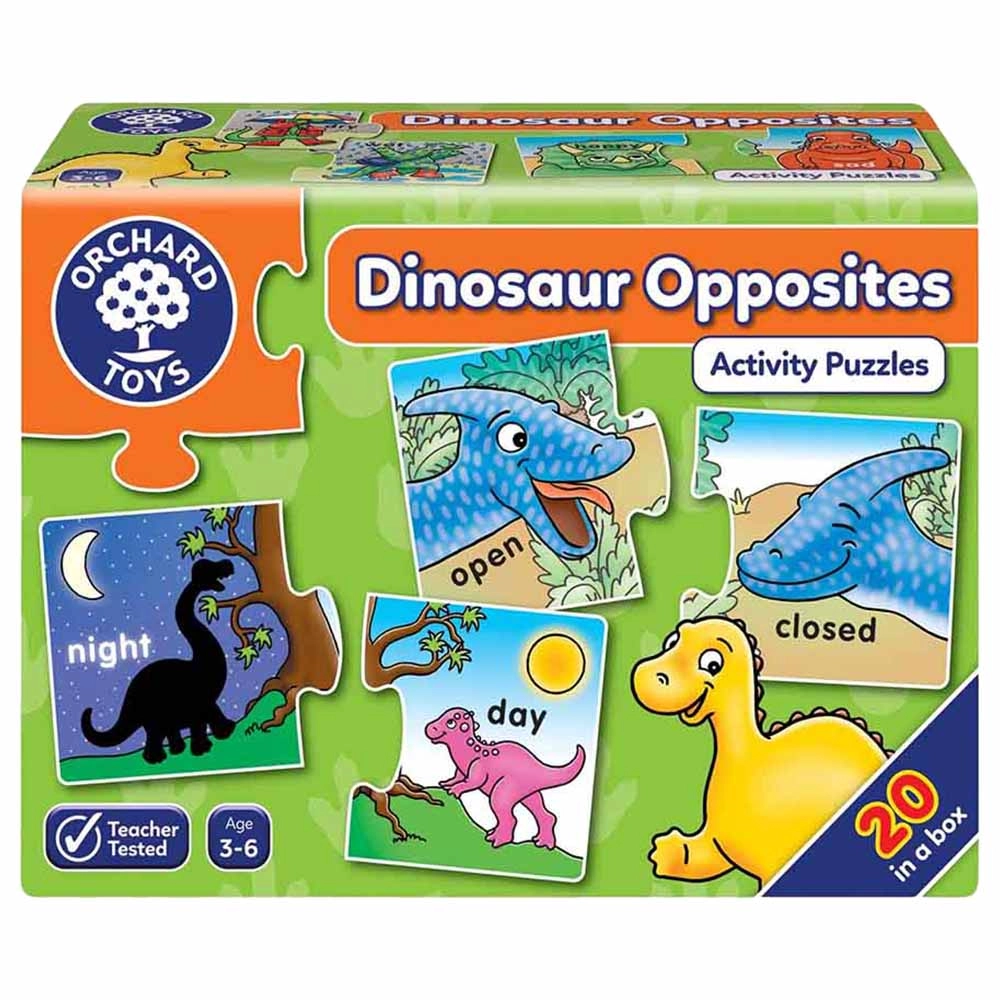 Orchard Toys Dinosaur Opposites Activity Puzzles - Suitable for 3 to 6 years 20pcs