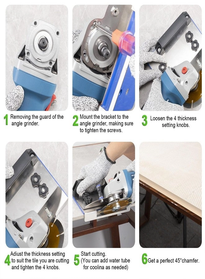 Angle Grinder Chamfer Cutting Stand - 45° 100-Type Stainless Steel