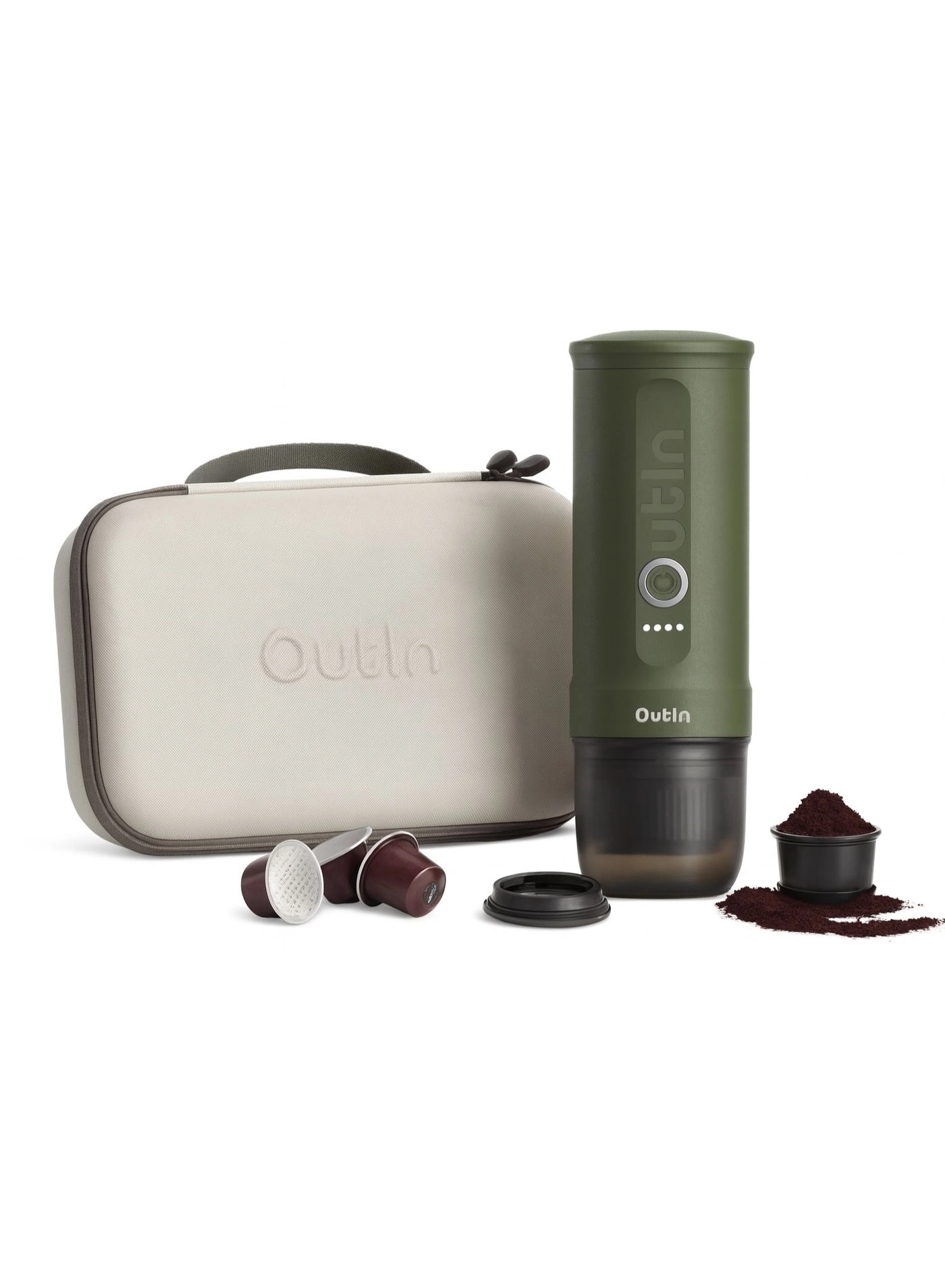 Nano - 4 Cups Ground Coffee and Coffee Capsules + Protective Case