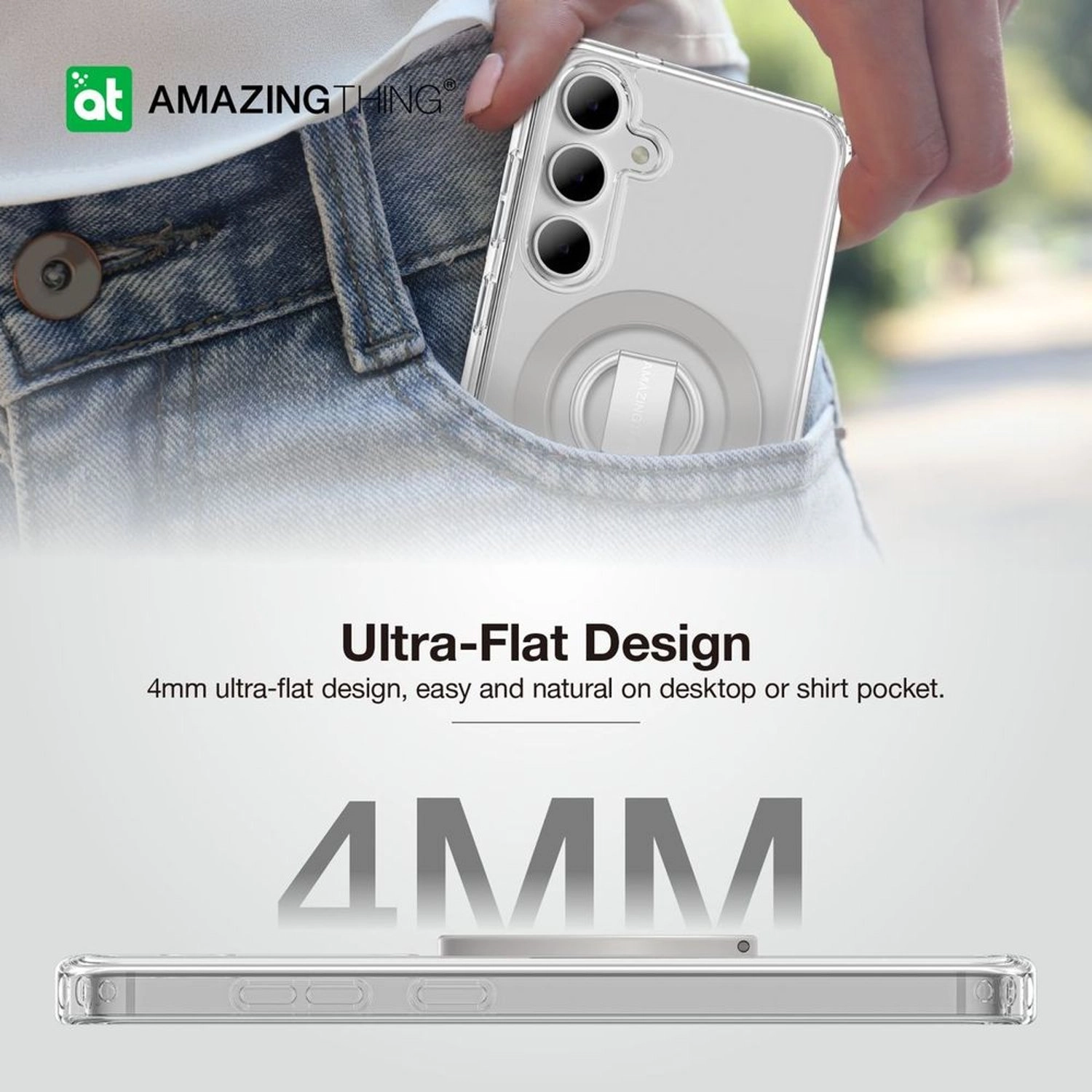 Mag Grip Case - TPU and polycarbonate with MagSafe for Samsung Galaxy S24