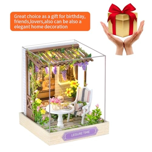 Miniature Wooden Dollhouse Furniture Kit - Creative Room 1:24