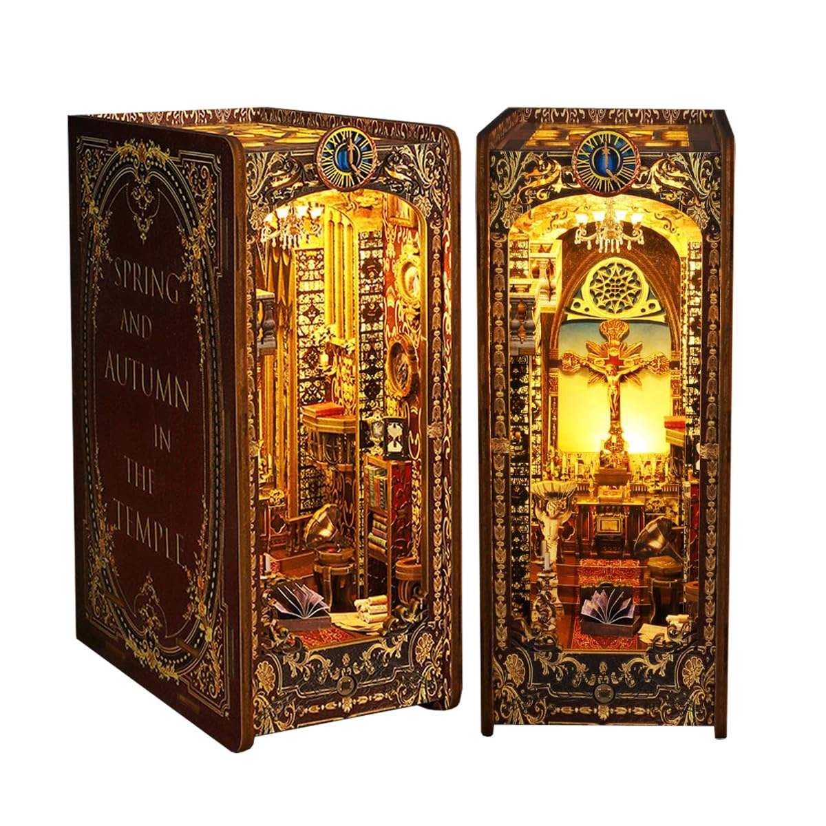 CUTEROOM The covenant church - DIY 3D Wooden Puzzle LED Music Box