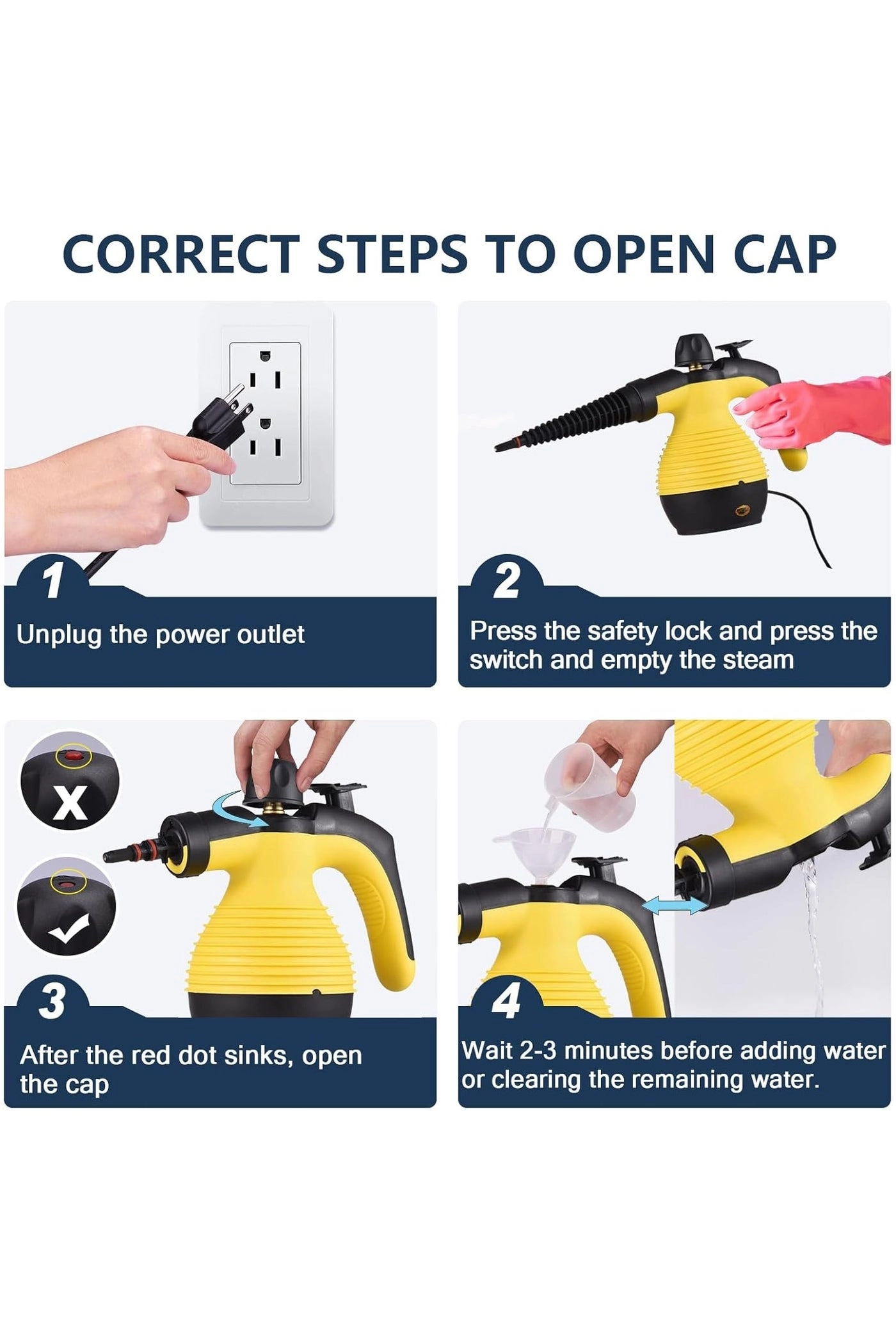 Handheld Steam Cleaner - 3.0bar 350ml