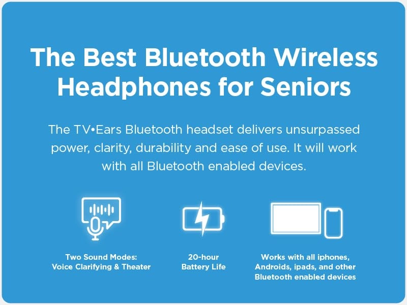 Bluetooth TV Headphones Wireless Headphone