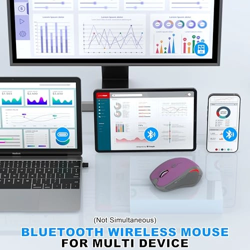 Rechargeable Silent Slim Mouse - Bluetooth