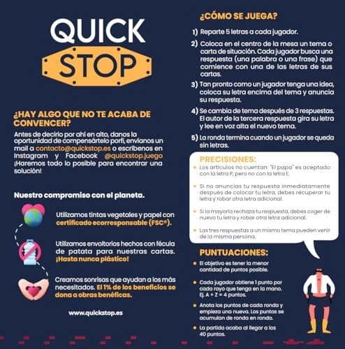 Quick Stop - Card Game (Spanish)