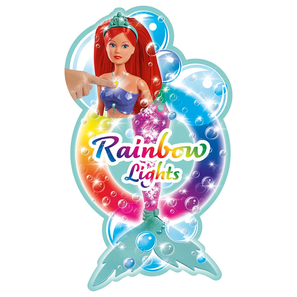 Steffi Love Magic Rainbow Mermaid Doll - 39 cm Ages 3+