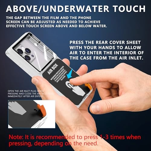 Waterproof Case - Thermoplastic Polyurethane for iPhone 15/14/13/12 Pro Max, Samsung S24/S23 Ultra