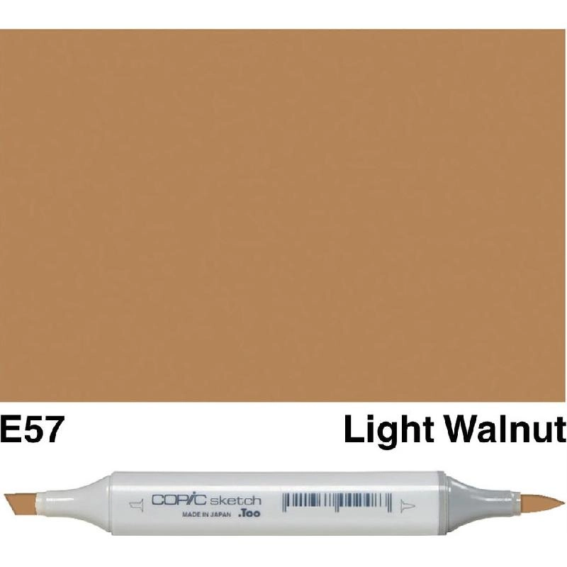 Copic Sketch E-57 - Light Walnut Twin Tip