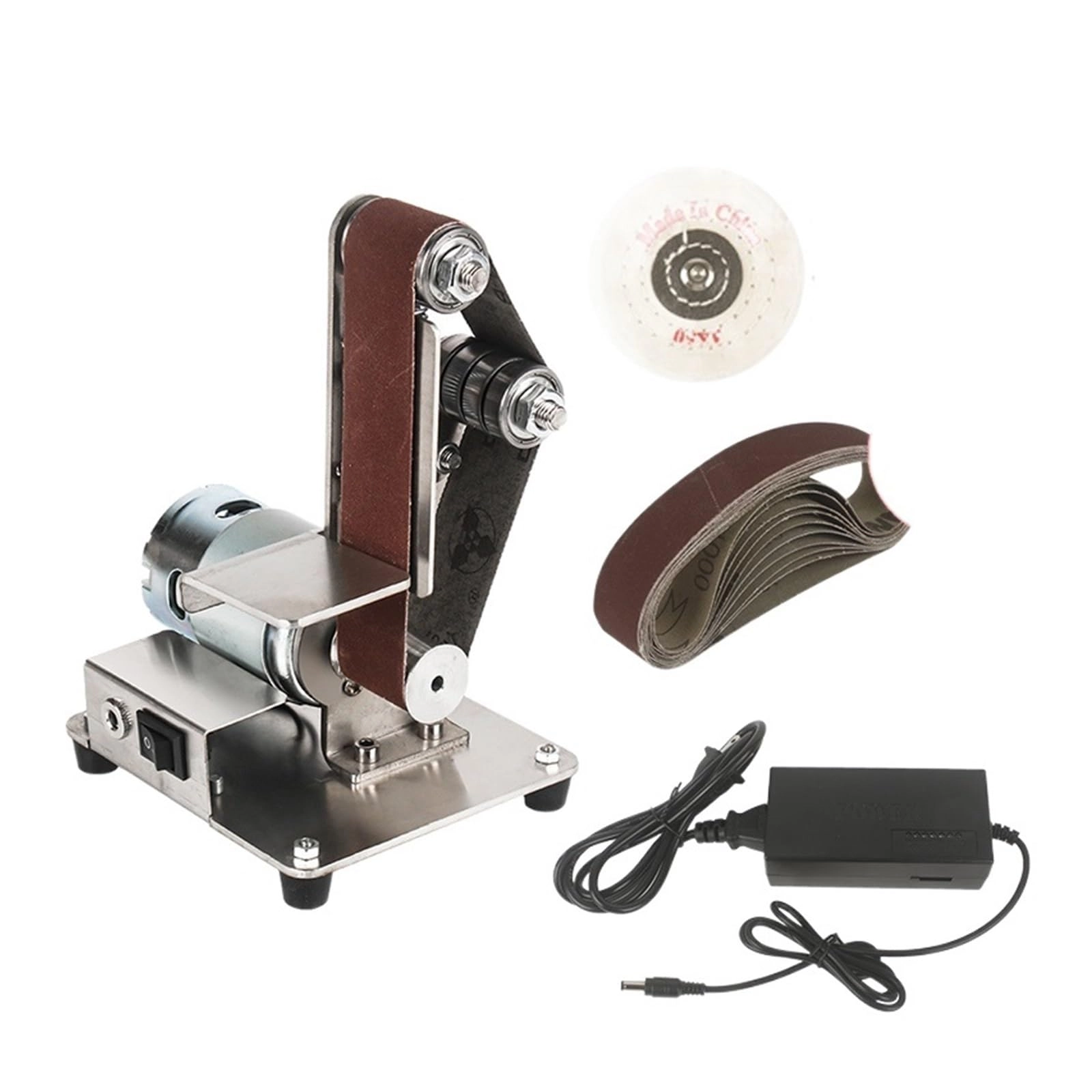 Mini Belt Sander - 7 Variable Speed 10 Sanding Belts