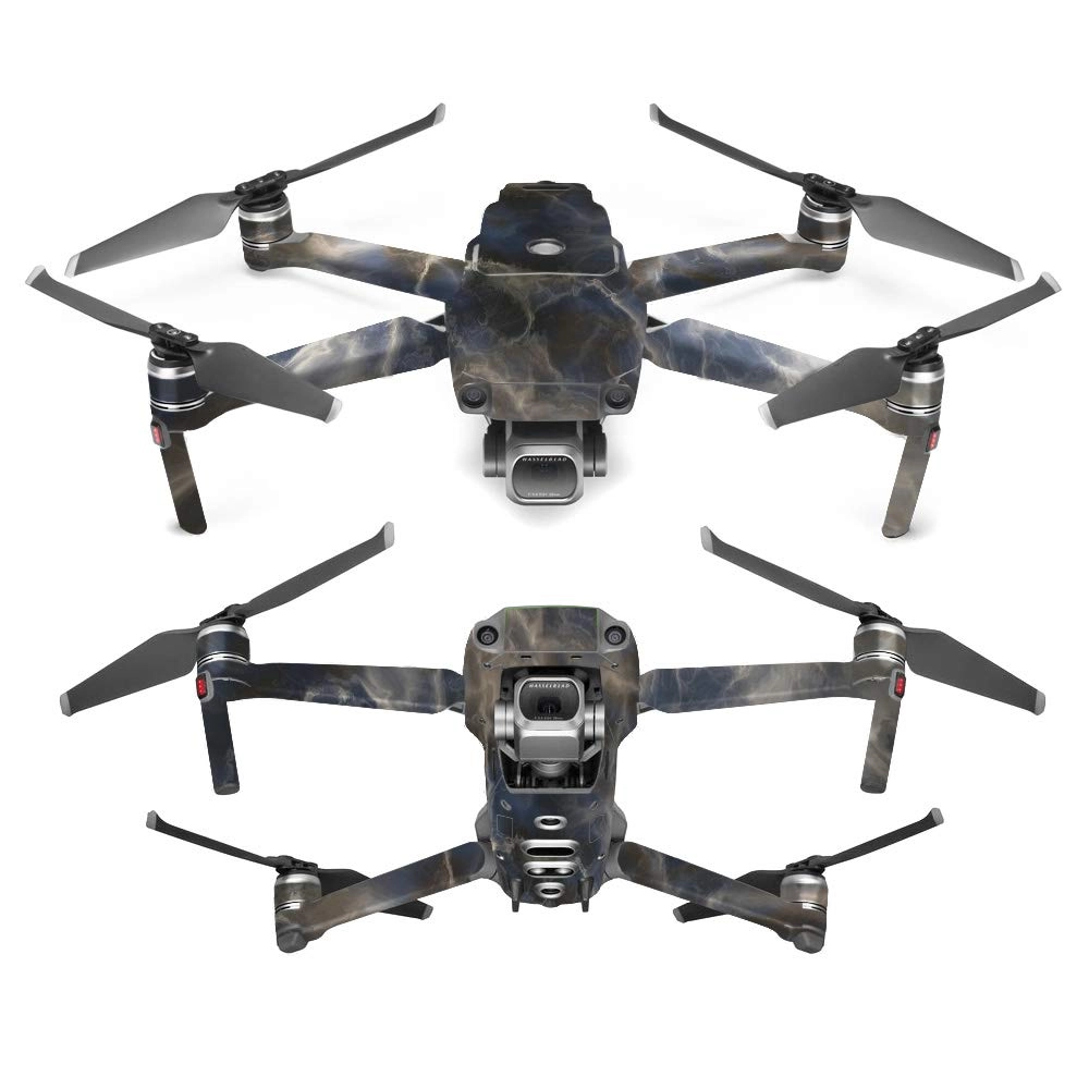 MightySkins Skin Compatible With DJI Mavic 2 Pro And Zoom - Stormy Marble Vinyl decal