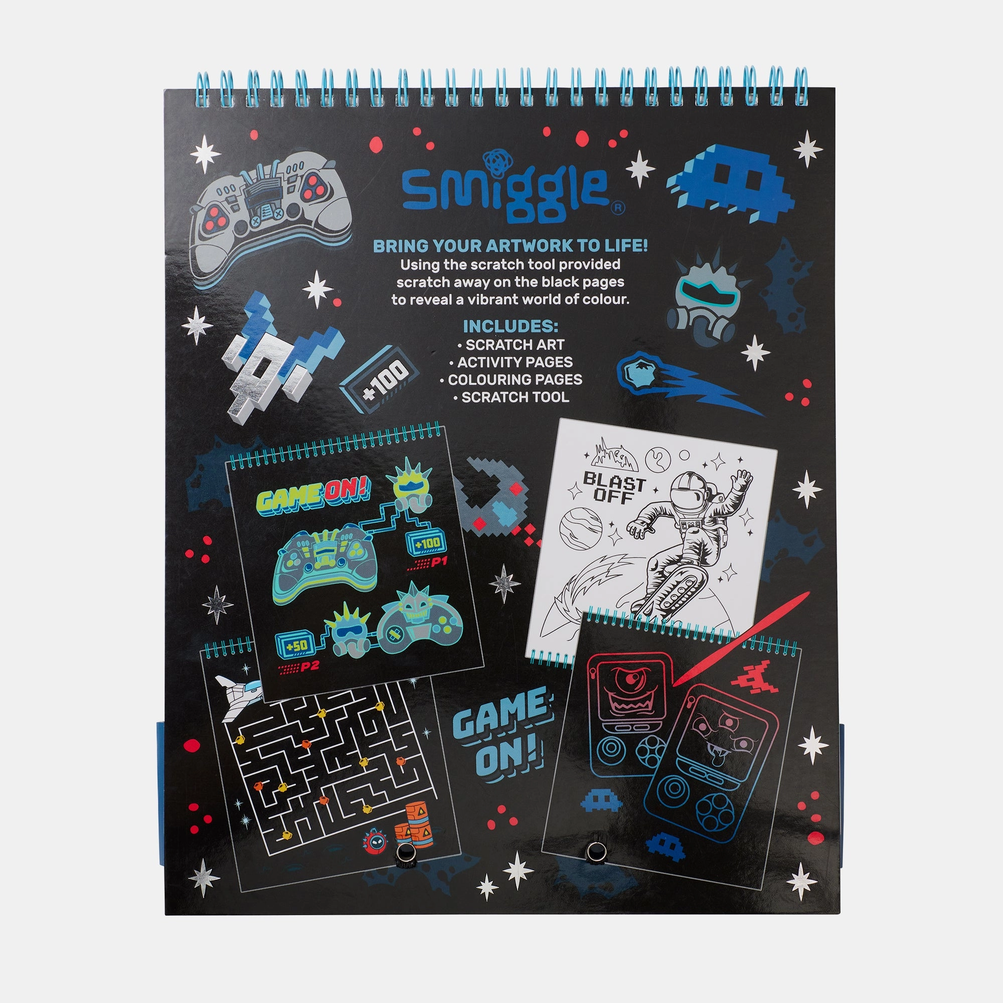 Smiggle Epic Adventures Scratch Book - 6-12 years