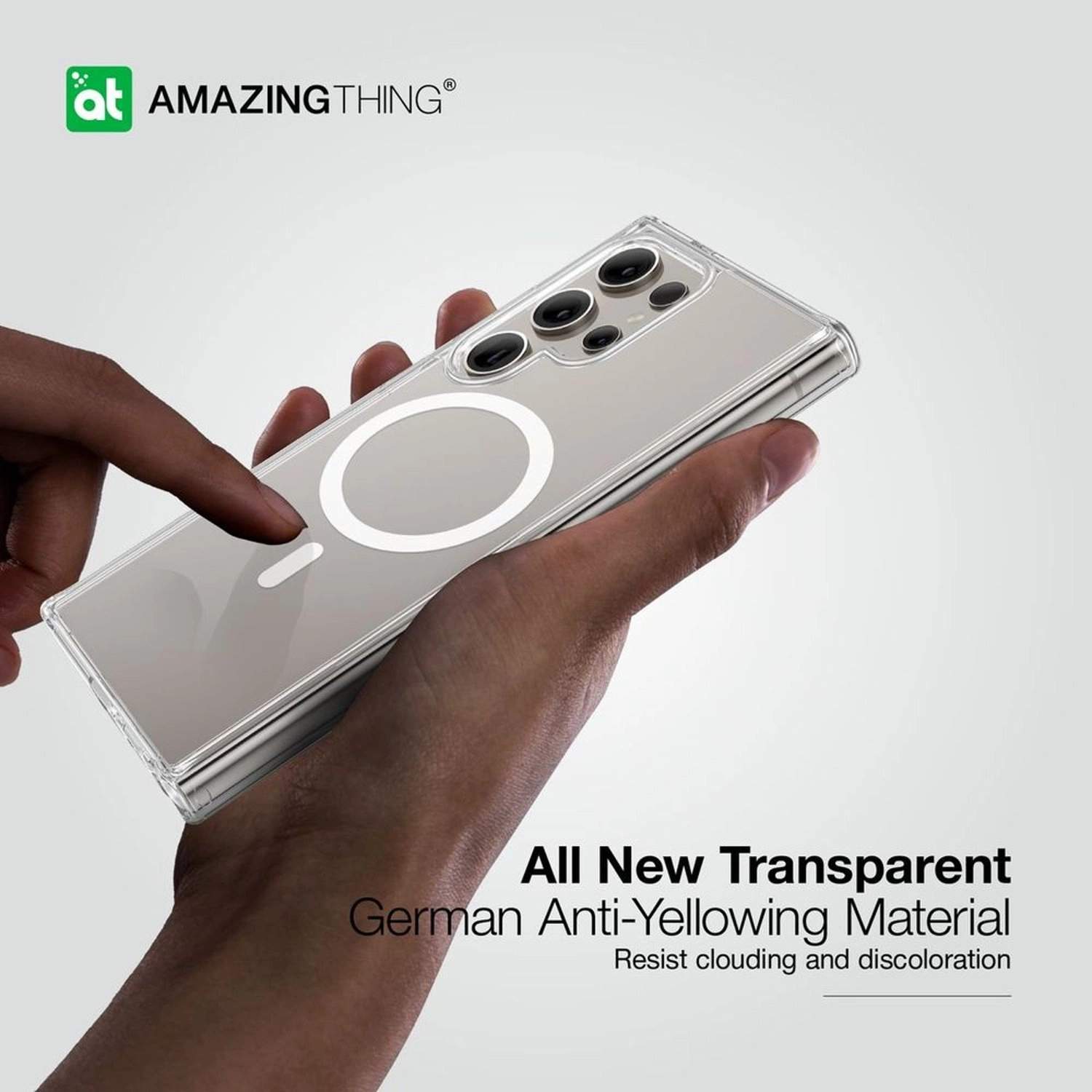 Minimal MAG case Clear Case with MagSafe for Galaxy S24 Ultra