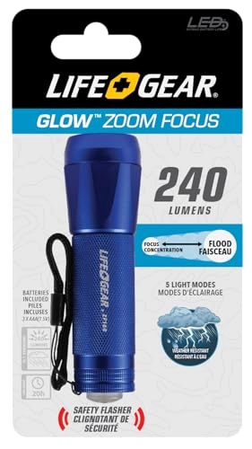 Focus Flashlight - 5 Mode Red Tail Cap