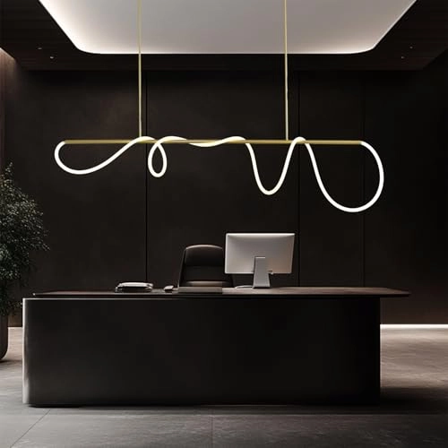 Modern Linear Pendant Light - 62.9 inch