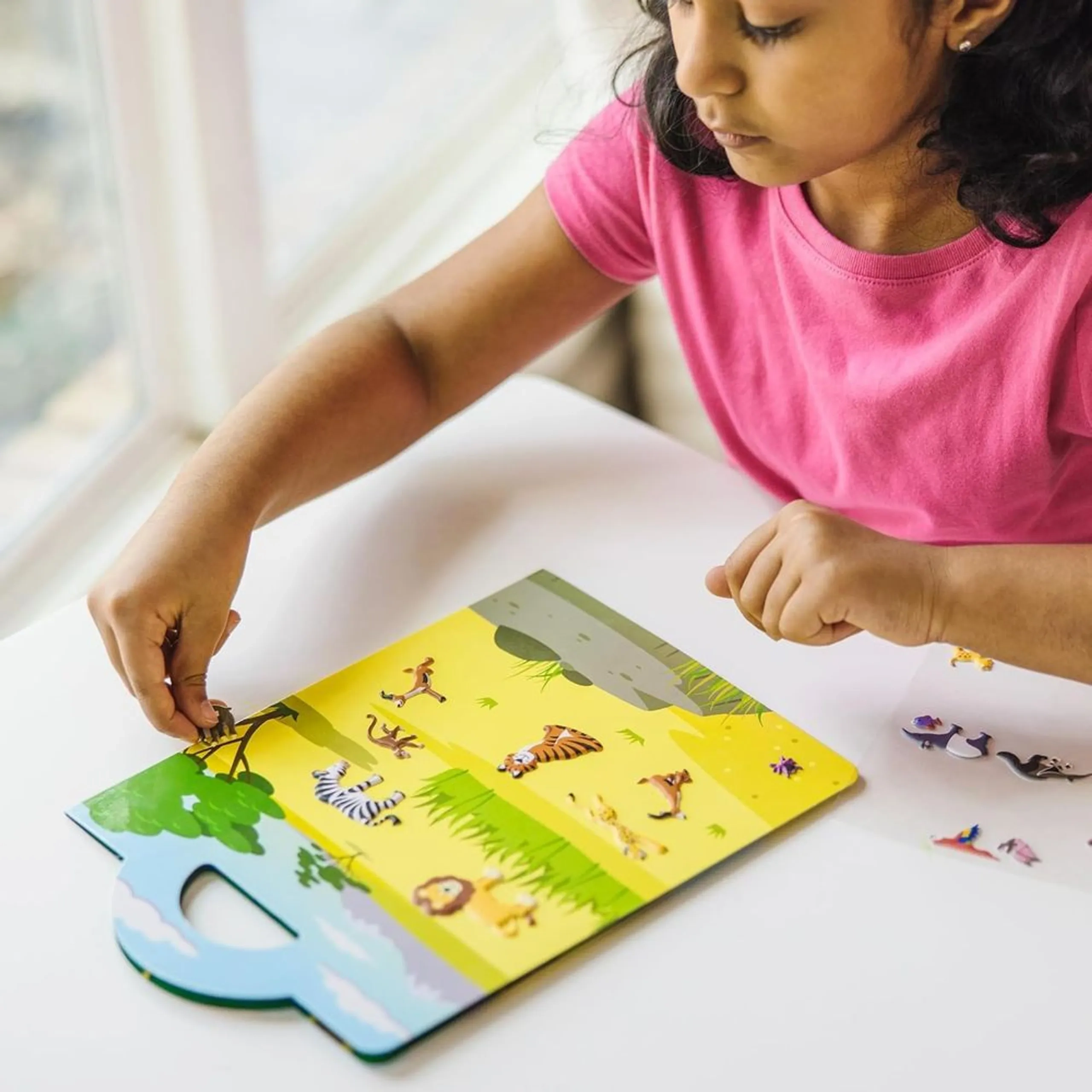 Safari Activity Sticker Book 42 pcs