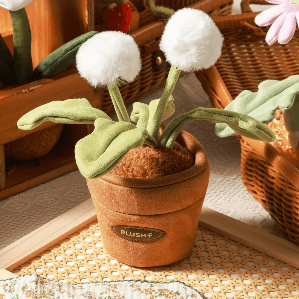 Polka Dot Wool Pot - 10 cm