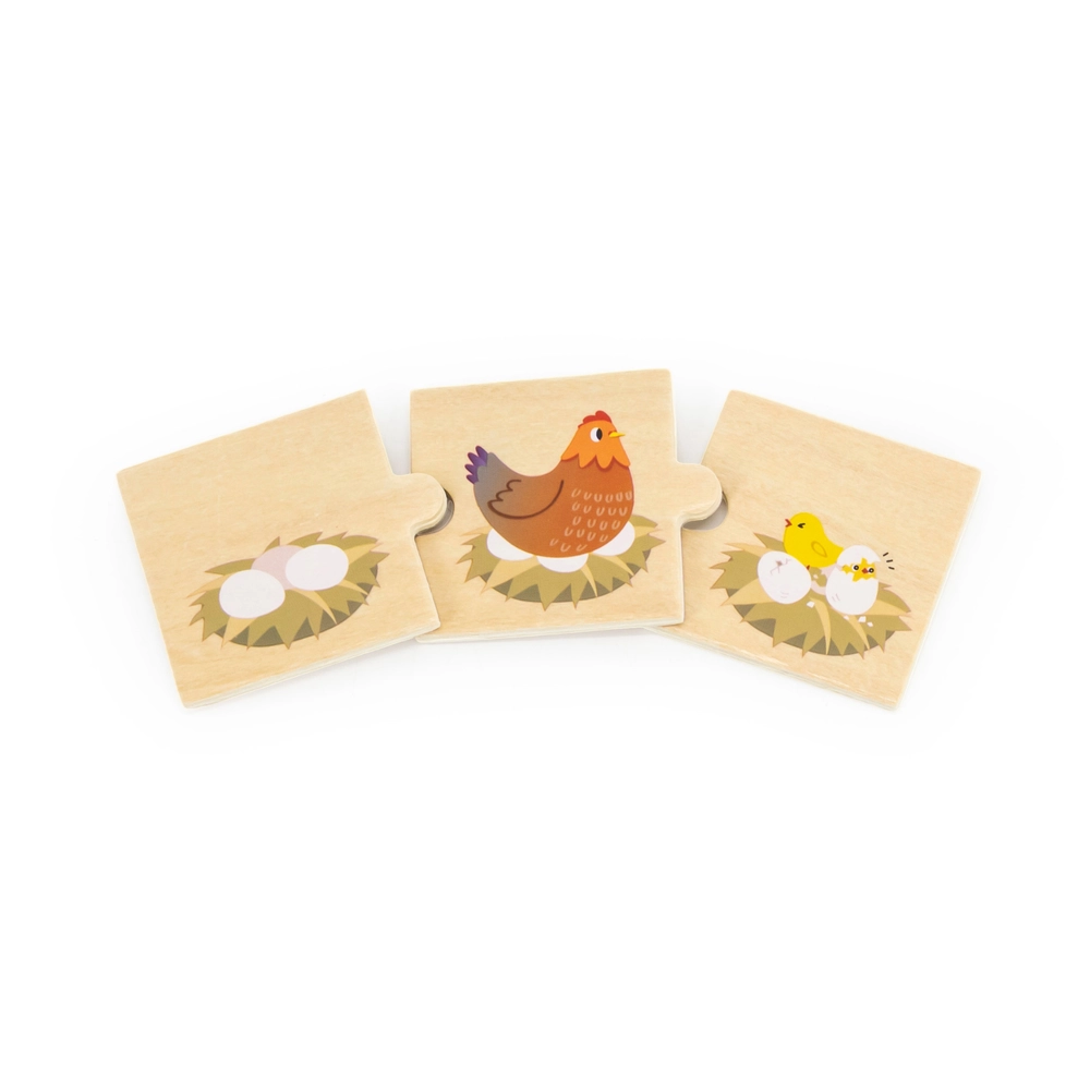 Logical Sequences Wooden Puzzle Set - 18 months+ 24 pieces