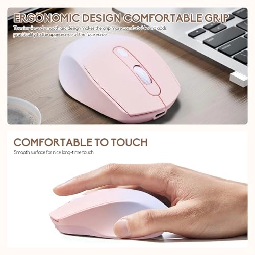 Wireless Gradient Color Bluetooth Mouse - USB