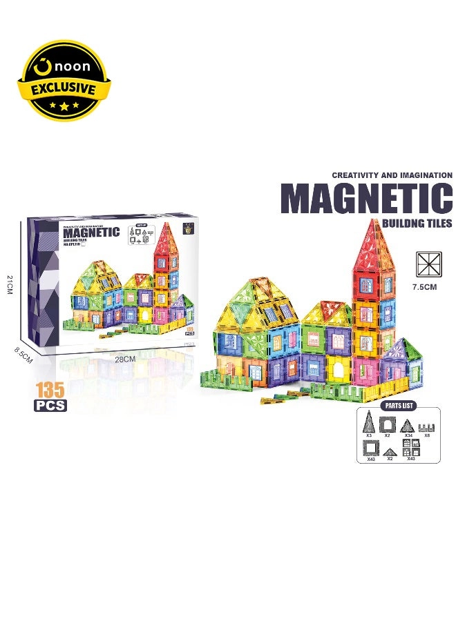 Magni Mates Magnetic Building Blocks - 135pcs