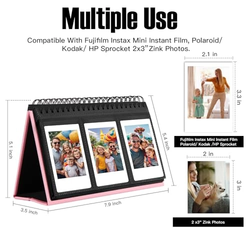 Mini Photo Album - 96 Pockets 2x3