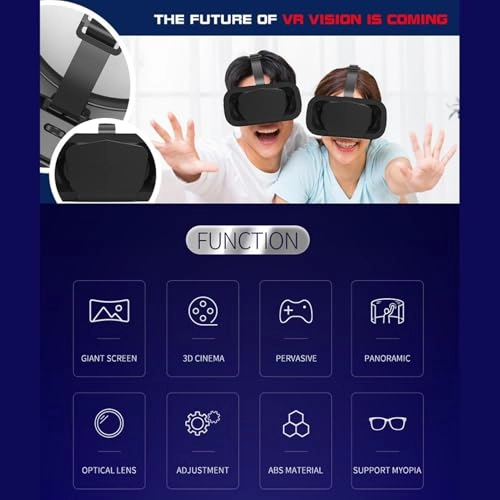 VR Headset - 3.5-7.2 Inch Myopia Friendly