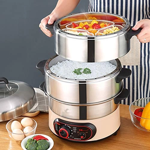 304 Stainless Steel Electric Food Steamer Pot
