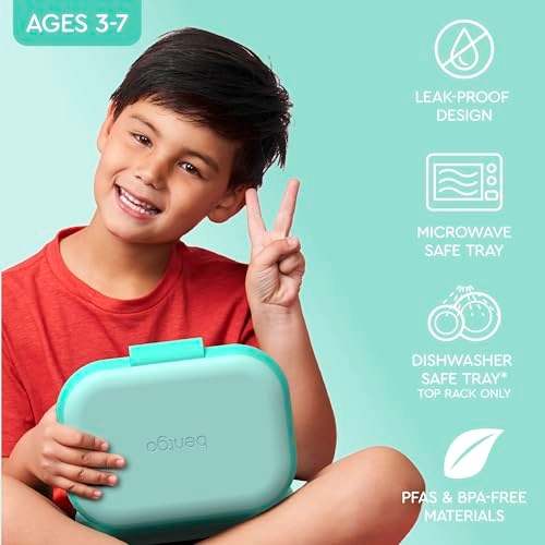 Kids Chill Lunch Box - Green four compartments