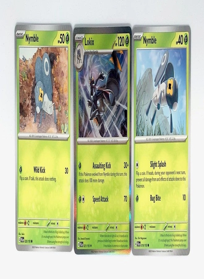 Pokémon Lokix 021/193 - Paldea Evolved Evolution Set - Scarlet & Violet - 3pcs