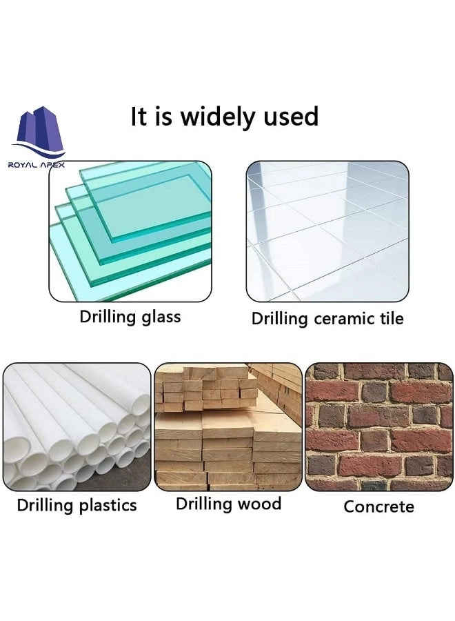 Ceramic Tile Drill Bit Set - tungsten carbide PACK OF 10 6Mm